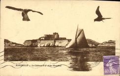 CPA Marseille le Chateau d'If et les Mouettes 