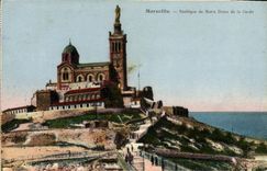 CPA Marseille Basilique de Notre Dame de la Garde 