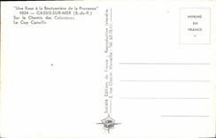 CPA Une Rose a la Boutonniere de la Provence Cassis sur Mer B du R sur le Chemin des Calanques le Ca