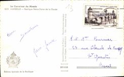 CPA Le Carrefour du Monde Marseille Basilique Notre Dame de la Garde 
