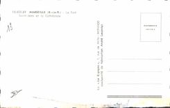 CPA Marseille B du R le Fort Saint Jean et la Cathedrale 