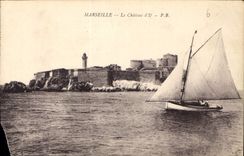 CPA Marseille le Chateau d'If Bateau