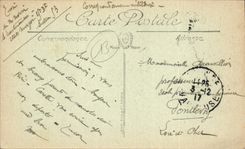 CPA Marseille le Palais Longchamp Monument principal representant les trois statues la Durance la Vi