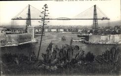 CPA Marseille Entree du vieux port et pont transbordeur