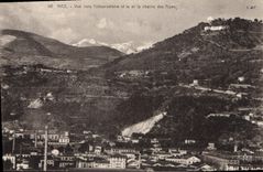 CPA Nice vue vers l'Observatoire et la Chaine des Alpes 