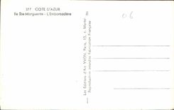 CPA Cote d'Azur Ile Ste Marguerite l'Embarcadere Bateau