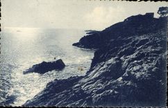 CPA Nice A M coucher de Soleil au Mont Boron 