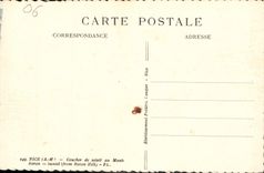 CPA Nice A M coucher de Soleil au Mont Boron 