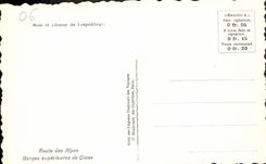 CPA Route des Alpes Gorges superieures de Cians 