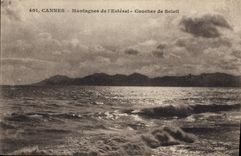 CPA Cannes Montagnes de l'Esterel Coucher de Soleil 