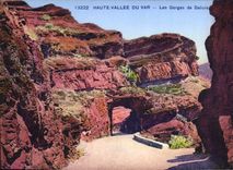 CPA Haute Vallee du Var les Gorges de Daluis 