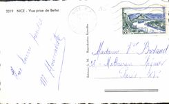 CPA Nice vue prise de Bellet 