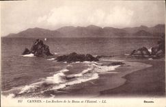 CPA Cannes les rochers de la Bocca et l'Esterel 
