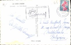 CPA La Cote d'Azur Cannes le Palm Beach 