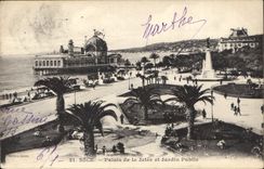 CPA Nice Palais de la Jetee et Jardin public 