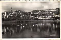 CPA Menton Garavan la vieille ville vue prise du port 