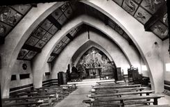 CPA Les Alpes Maritimes Valberg Sanctuaire de Notre Dame des Neiges Interieur 