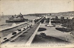 CPA Nice le Palais de la Jetee Promenade la Promenade des Anglais et le Jardin Public 