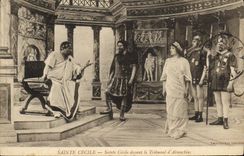 CPA Sainte Cecile Sainte Cecile devant le Tribunal d'Almachius 