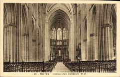 CPA Troyes Interieur de la Cathedrale 
