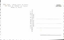 CPA Dole Jura Maison Natale de Pasteur Buste de Pasteur par Perraud Bureau et Dessins