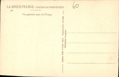 CPA Chateau de Pierrefonds vue generale prise de l'Etang 