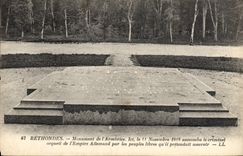 CPA Rethondes Monument de l'Armistice 1er le 11 Novembre 1918 succomba le criminel orgueil de l'Empi