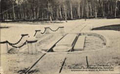 CPA Foret de Compiegne le Carrefour de l'Armistice pres Rethondes Emplacement du Wagon du Marechal F
