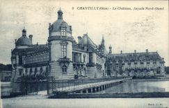 CPA Chantilly Oise le Chateau Facade Nord Ouest 