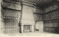 CPA Pierrefonds le Chateau la Chambre a Coucher du Seigneur 