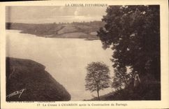 CPA La Creuse Pittoresque La Creuse a Chambon apres la Construction du Barrage 