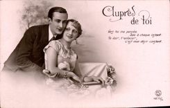 CPA Aupres de toi Femme