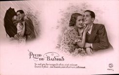CPA Pluie de Baisers Femme