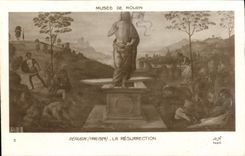 CPA Musee de Rouen Perligin 1446 1524 La Resurrection 