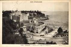 CPA Cote d'Emeraude Dinard Entree de la Plage et la Malouine 