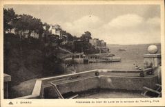 CPA Dinard Promenade du Clair de Lune de la terrasse du Yachting Club 