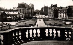 CPA Rennes I et V Avenue Janvier prise des Jardins du Palais du St Georges 