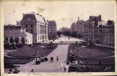 CPA Rennes Avenue Janvier vue du Square du Palais Saint Georges 