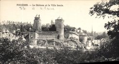 CPA Fougeres Le Chateau et la Ville haute 