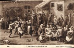 CPA Teniers Boerenkermis Museum Amsterdam 