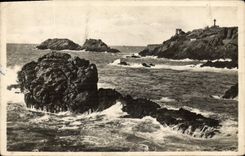 CPA Cote d'Emeraude Saint Lunaire Fointe du Decolle 