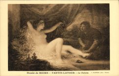 CPA Musee de Reims Fantin Latour La Toilette 