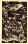 CPA Cathedrale d'Amiens Stalles du Choeur 1508 1519 Partie baute Adoration des Bergers 