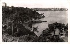 CPA Cote d'Emeraude Les Bords de la Rance Dinard la Vicomte au loin Dinard 