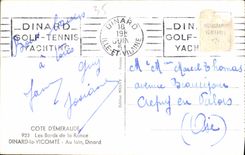 CPA Cote d'Emeraude Les Bords de la Rance Dinard la Vicomte au loin Dinard 