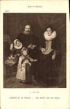 CPA Musee de Bruxelles L'Artiste et sa Famille 