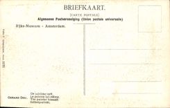 CPA Rijks Museum Amsterdam le peintre lui meme 