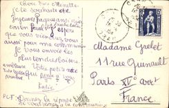 CPA Joyeuses Paques Ange Agneau