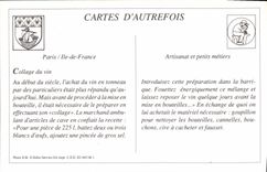 REPRO Les petits metiers parisiens Le Marchand d'articles de caves