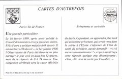 REPRO Funerailles de Felix Faure a l'Elysee depart du Cortege La famille 